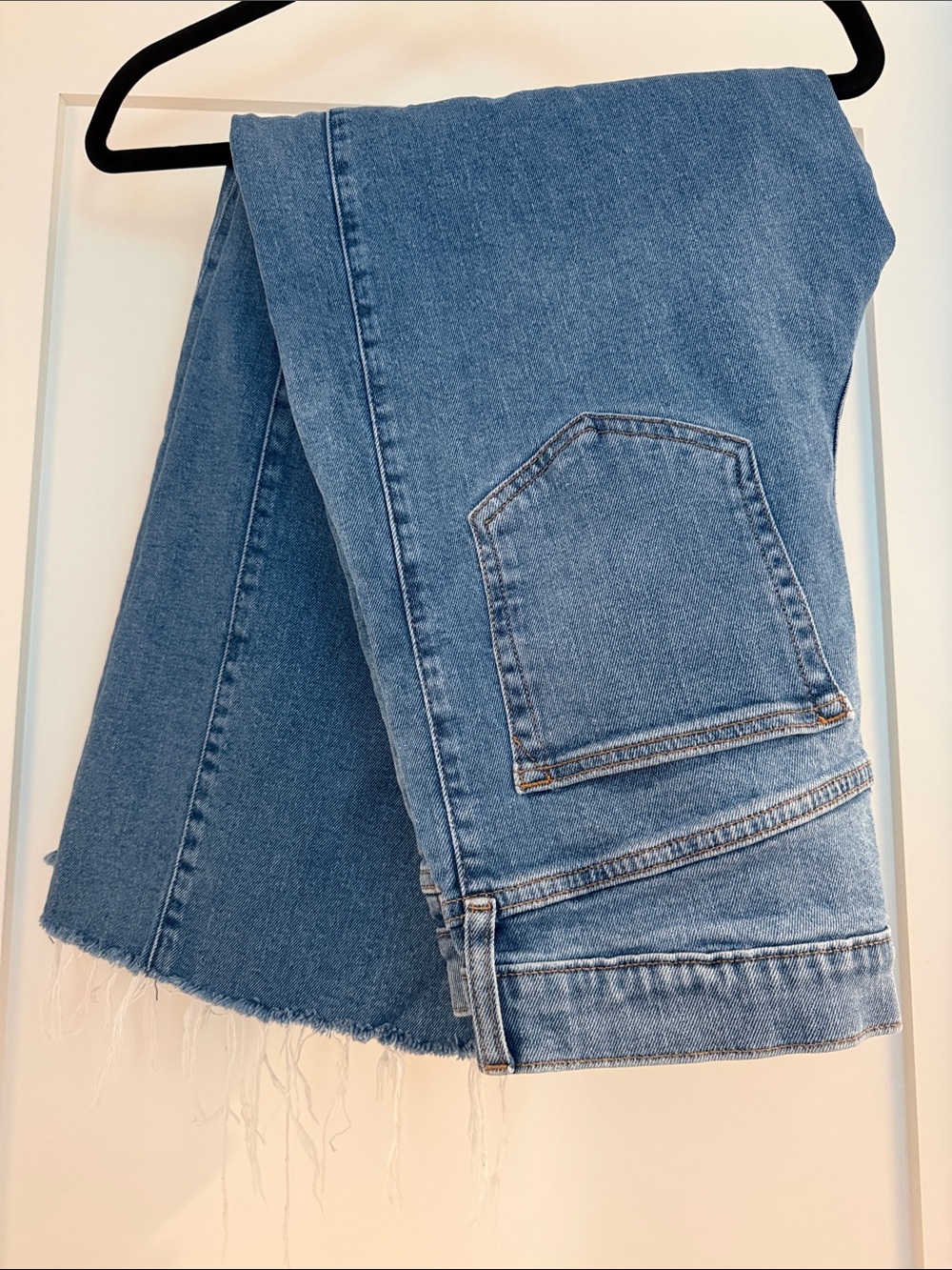 GAP High Rise Stride Ankle Jeans - Light Blue Wash